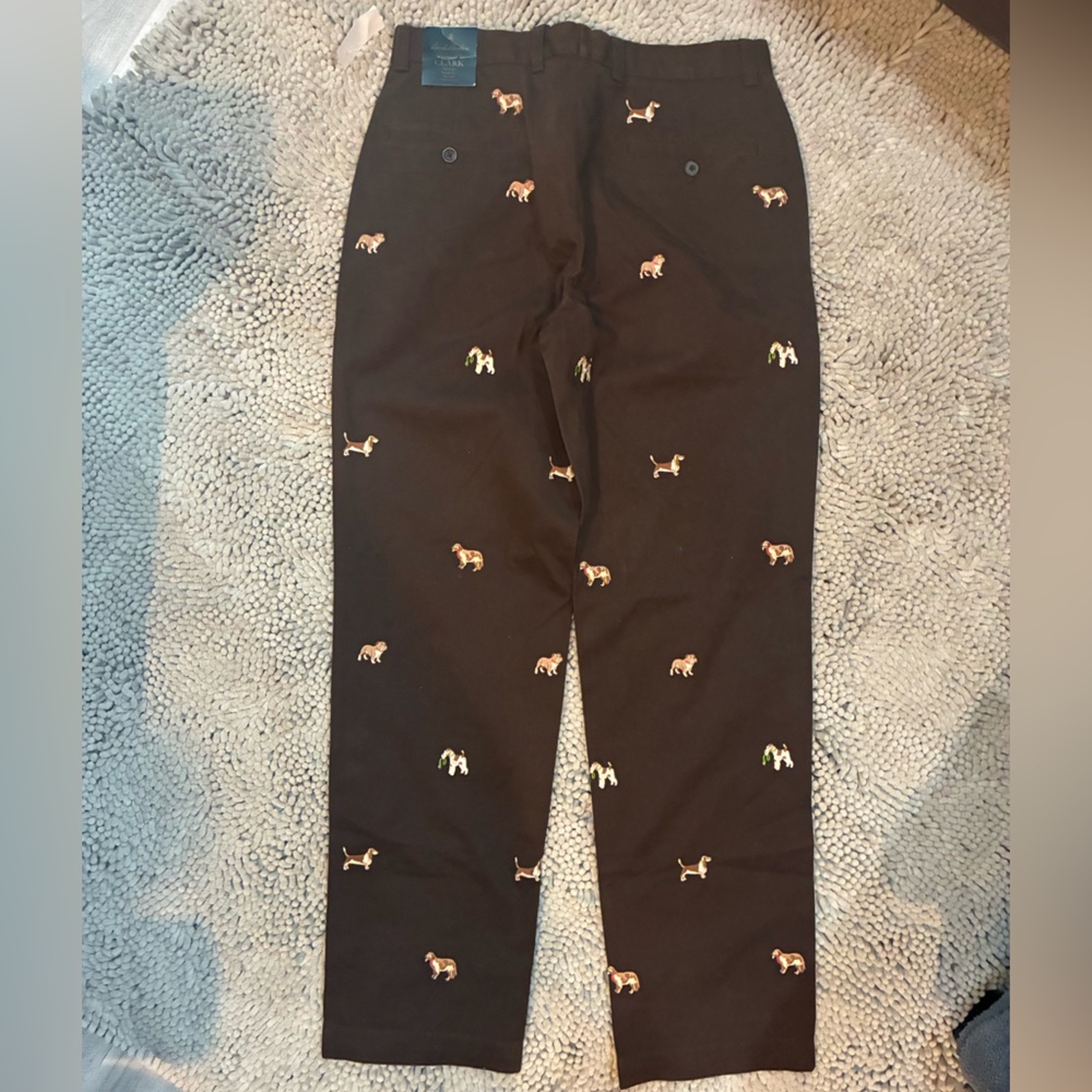 Brooks Brothers Brown Chinos with Dog Embroidery - Picture 5 of 7